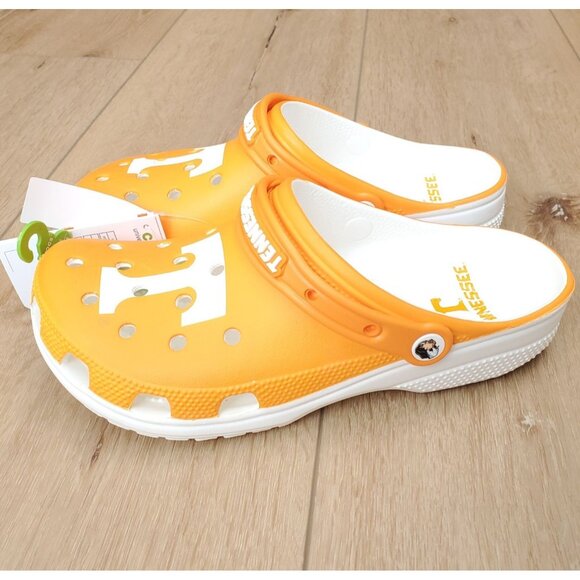 University of Tennessee Volunteers Crocs Classic VOLS Clogs Mens 8 W10 Shoes NEW - Picture 2 of 10